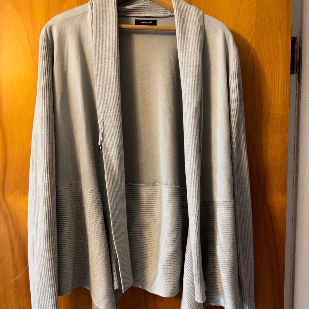 Light gray cardigan